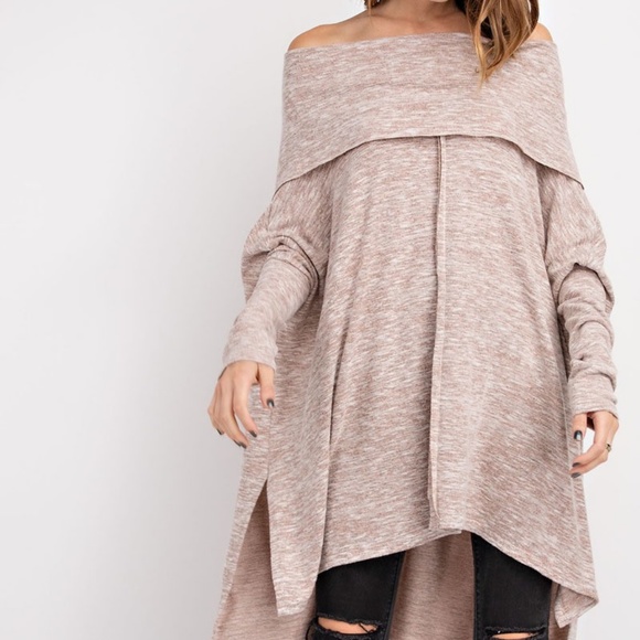 ❄️LAST1️⃣//OATMEAL SPECKLED KNIT TOP - Picture 6 of 8